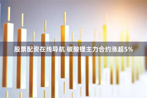 股票配资在线导航 碳酸锂主力合约涨超5%